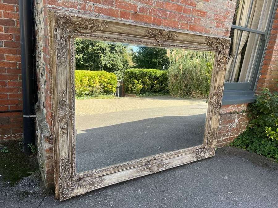An Exceptional large Antique French 19th Louis Philippe Mirror.