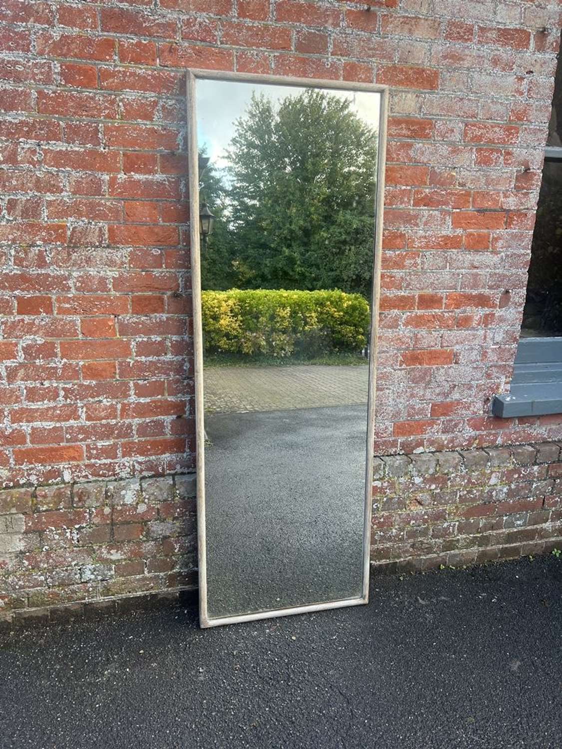A Wonderful large Antique French 19th C painted Bistro Mirror.