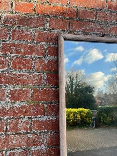 A Superb large Antique French 19th C painted Plain Bistro  Mirror.
