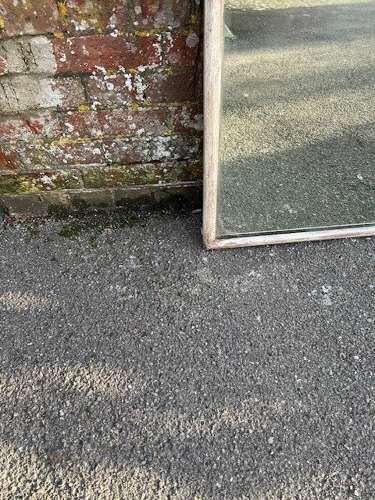 A Superb large Antique French 19th C painted Plain Bistro  Mirror.