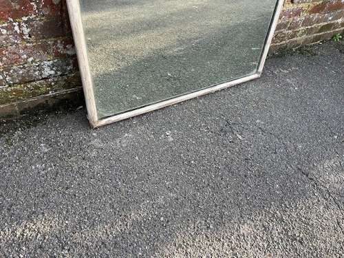 A Superb large Antique French 19th C painted Plain Bistro  Mirror.