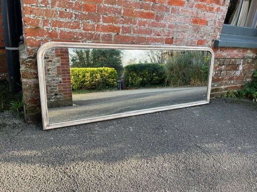 A Fabulous large Antique 19th Century painted arched Mirror.