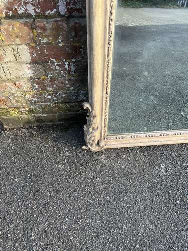 An Exceptional large Antique French 19th C painted Mirror.