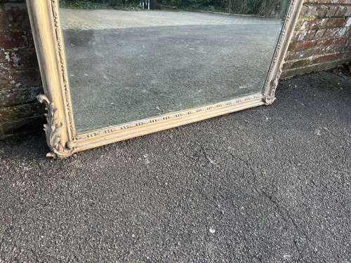 An Exceptional large Antique French 19th C painted Mirror.