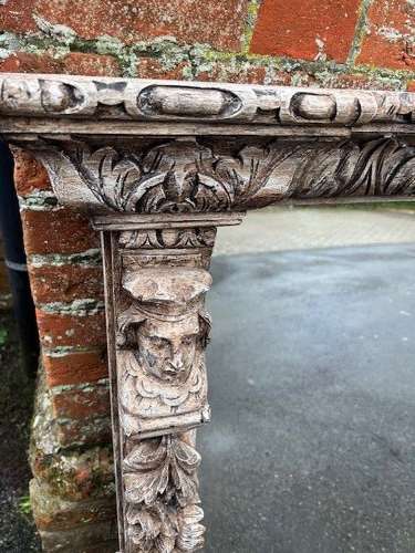 A Superb large Antique English 19th C ornate carved wood framed Mirror