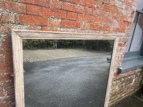 A Fabulous large Antique English 19th C plain Overmantle Mirror.