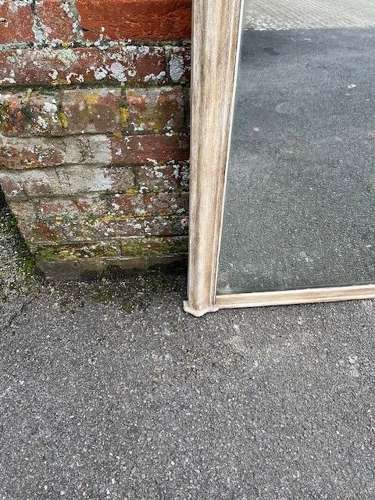 A Superb large Antique English 19th C carved painted Overmantle Mirror