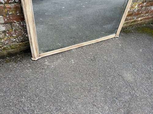 A Superb large Antique English 19th C carved painted Overmantle Mirror