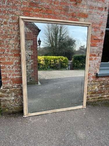 A Superb large Antique English 19th C carved painted Overmantle Mirror