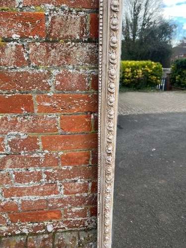 A Wonderful large Antique English 19th C arched top painted Mirror.