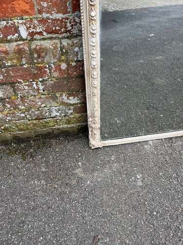 A Wonderful large Antique English 19th C arched top painted Mirror.