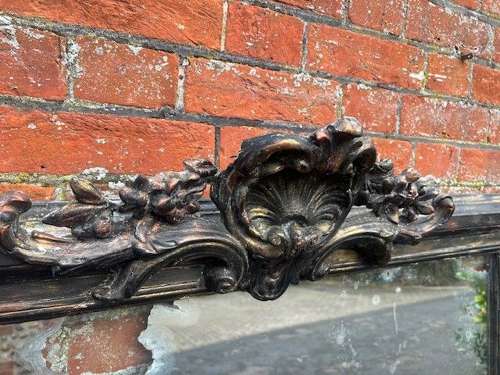A Highly Impressive large Antique French 19thC Overmantle Mirror