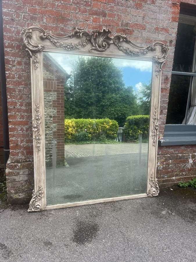 An Absolutely Stunning large Antique French 19th C painted Mirror.