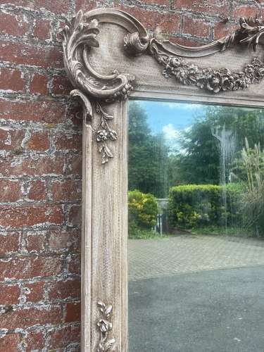 An Absolutely Stunning large Antique French 19th C painted Mirror.