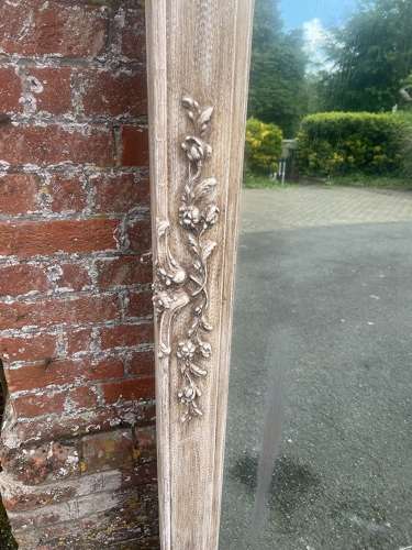 An Absolutely Stunning large Antique French 19th C painted Mirror.