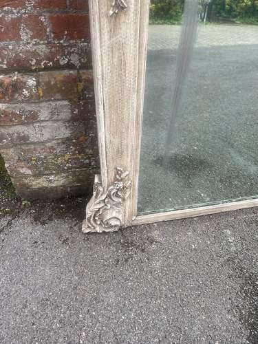 An Absolutely Stunning large Antique French 19th C painted Mirror.