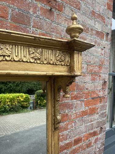 An Exceptional Large Antique Italian 19th C Gilt Mirror.