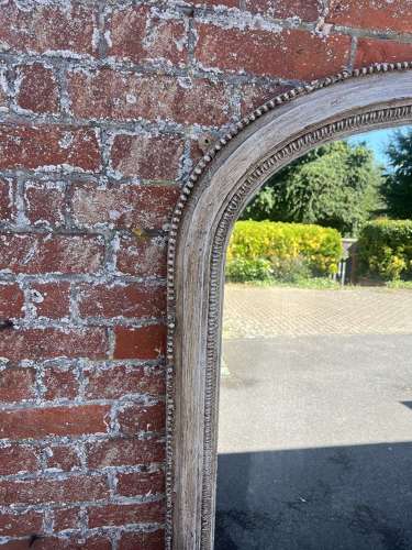 A Superb large Antique English 19th C painted Overmantle Mirror.