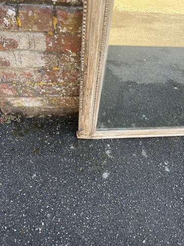 A Superb large Antique English 19th C painted Overmantle Mirror.