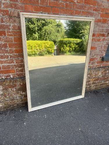A Wonderful large Antique French 19th C painted plain Mirror.