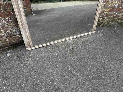 A Delightful large Antique English 19th C ornate Overmantle Mirror.