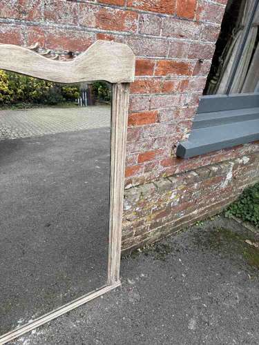 A Delightful large Antique English 19th C ornate Overmantle Mirror.