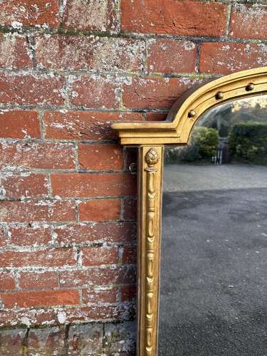 A Stunning large Antique English 19th C gilt Overmantle Mirror.