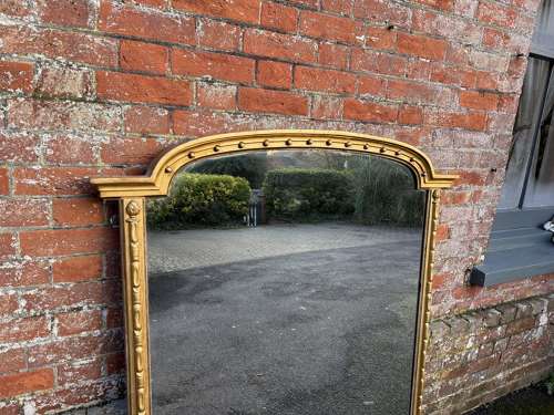 A Stunning large Antique English 19th C gilt Overmantle Mirror.