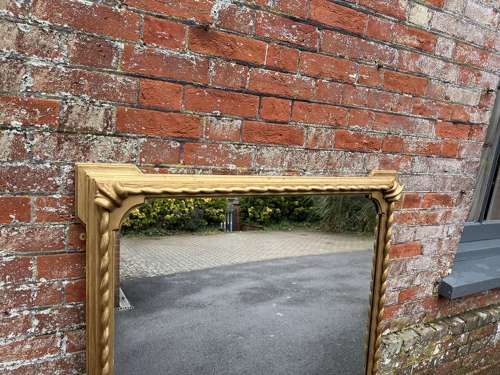 A Superb large Antique English 19th C gilt Overmantle Mirror.