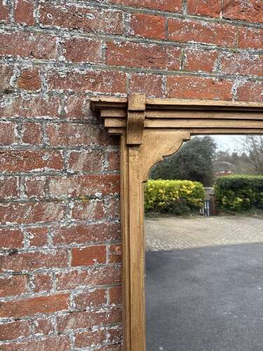 A Wonderful large Antique English 19th C gilt Overmantle Mirror.