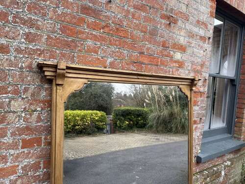 A Wonderful large Antique English 19th C gilt Overmantle Mirror.