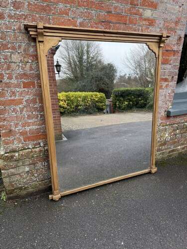 A Wonderful large Antique English 19th C gilt Overmantle Mirror.
