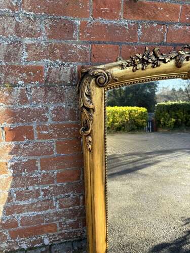 A Superb large Antique English 19th C gilt Overmantle Mirror
