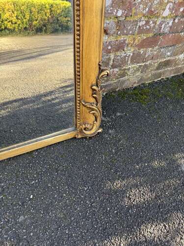 A Superb large Antique English 19th C gilt Overmantle Mirror