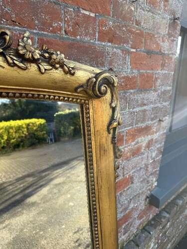 A Superb large Antique English 19th C gilt Overmantle Mirror