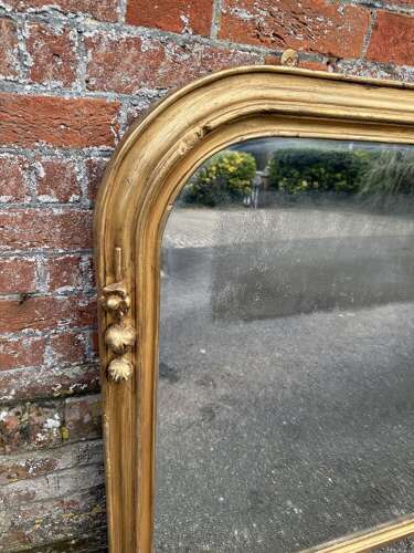 A Wonderful large Antique English 19th C gilt Overmantle Mirror.