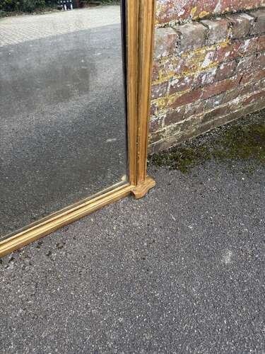 A Wonderful large Antique English 19th C gilt Overmantle Mirror.