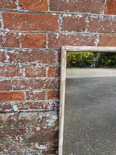 A Superb highly useful size Antique French 19th C painted Bistro Mirror.
