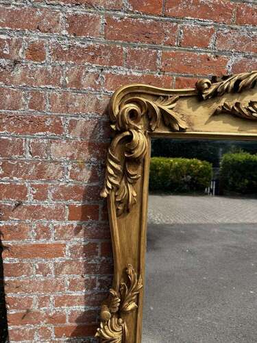 A Spectacular large Antique English 19th C gilt Overmantle Mirror.