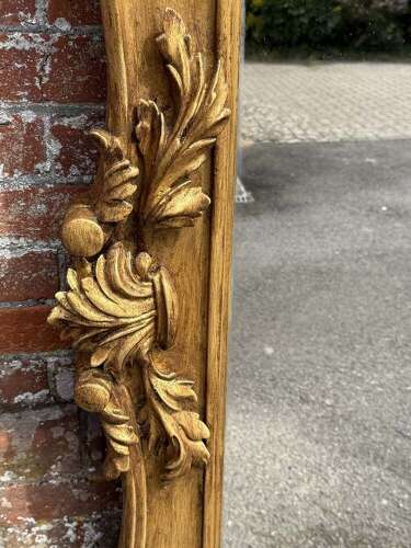 A Spectacular large Antique English 19th C gilt Overmantle Mirror.