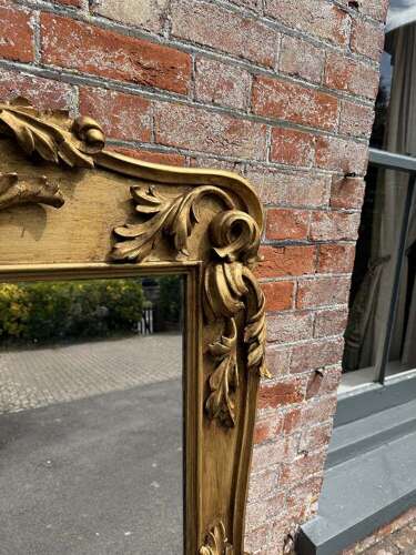 A Spectacular large Antique English 19th C gilt Overmantle Mirror.