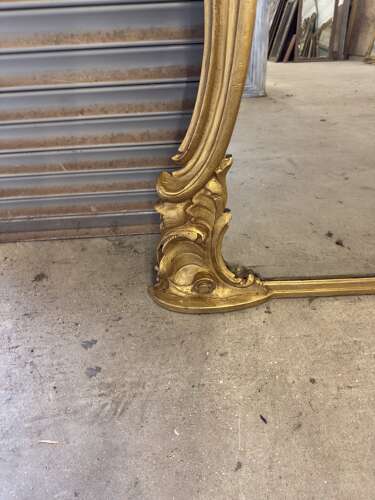AN Exceptional large Antique English 19th Century gilt shaped Mirror.