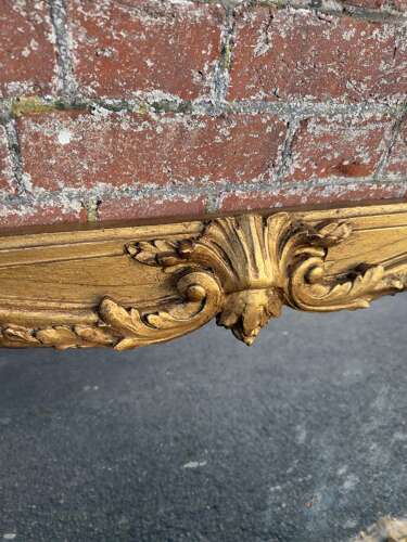 A Delightful large Antique English 19th C gilt ornate framed Overmantle Mirror.