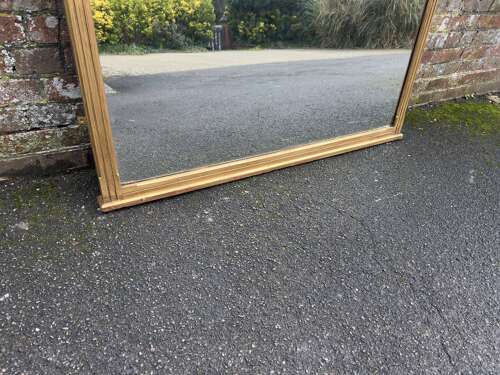 A Wonderful large Antique English 19th C gilt Overmantle Mirror.