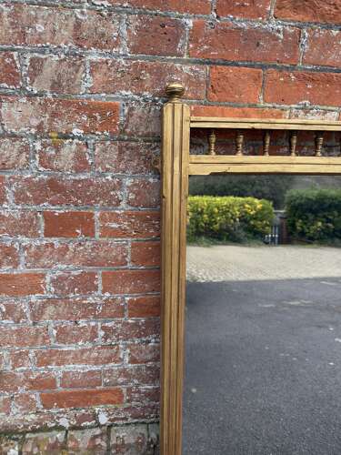 A Wonderful large Antique English 19th C gilt Overmantle Mirror.