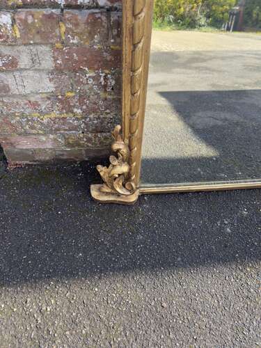 A Stunning large Antique English 19th Century Overmantel Mirror.