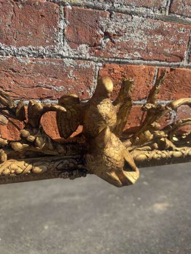 A Highly Impressive Large Antique English 19th Century gilt Overmantle Mirror.