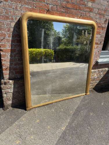 A Fabulous large Antique English 19th Century gilt Overmantel Mirror.