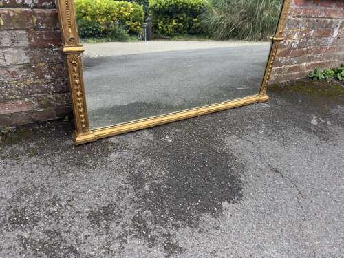 A Fabulous large Early 20th Century gilt Overmantle Mirror.