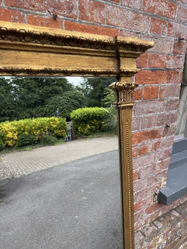 A Fabulous large Early 20th Century gilt Overmantle Mirror.